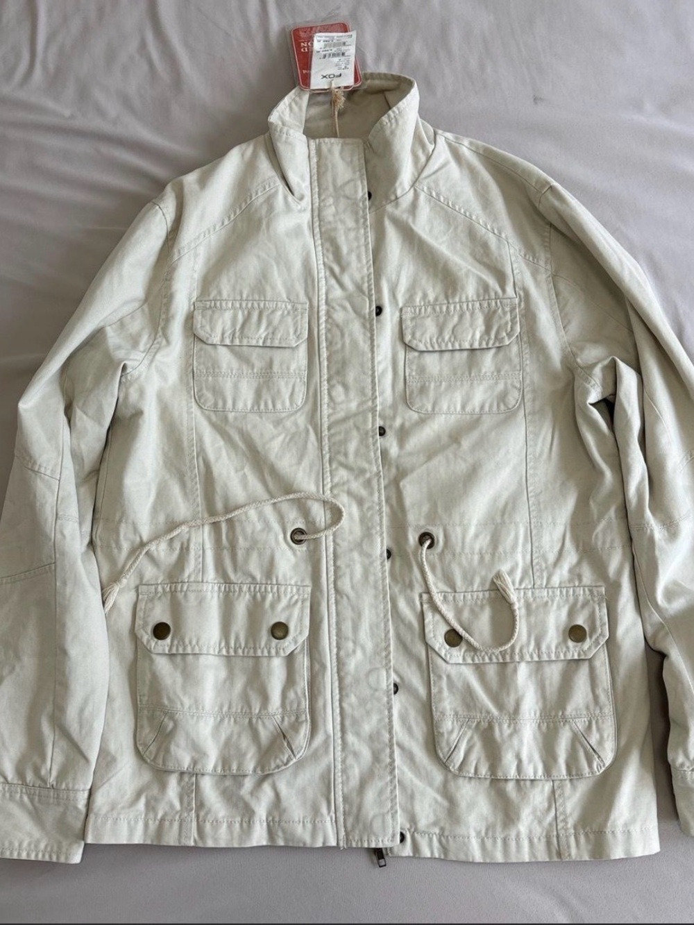 Fox Men's Cream Utility Field Jacket